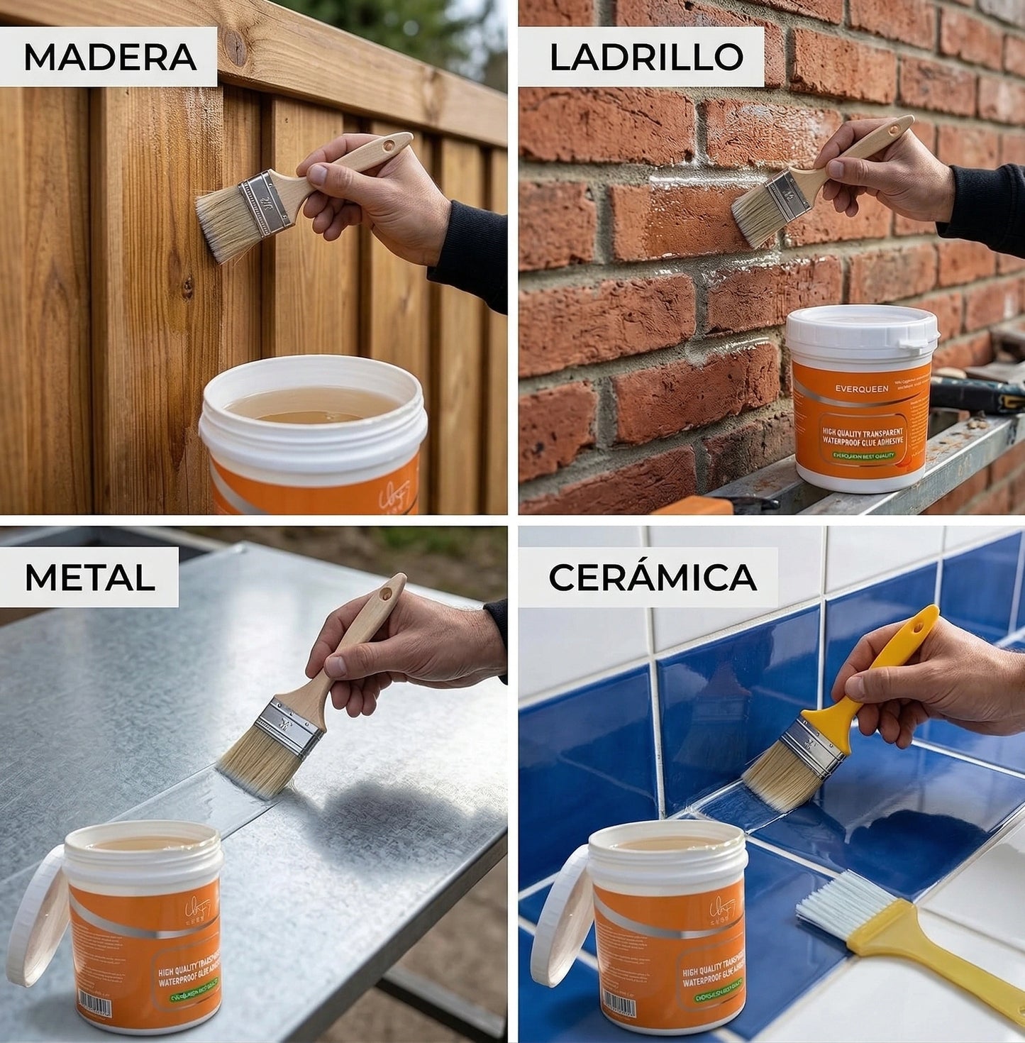 Sellador Impermeable EverQueen Goteras y Filtraciones. ¡300 grs de no más goteras!