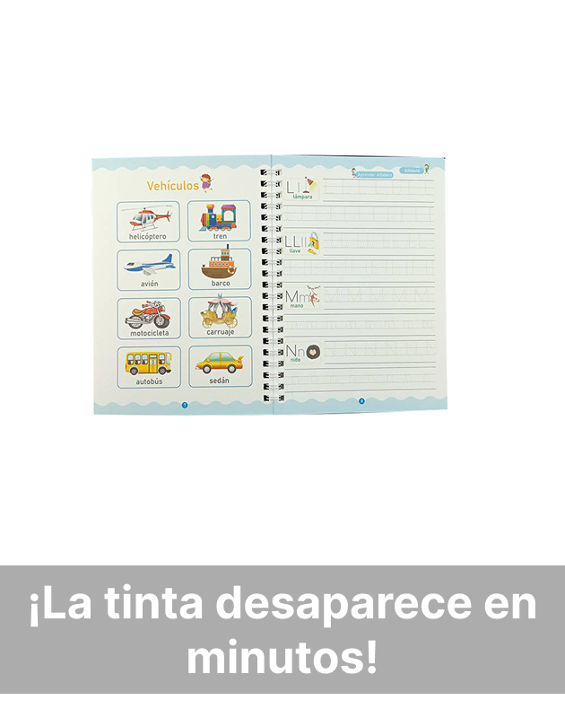 Cuaderno caligrafía Hundida Mágica