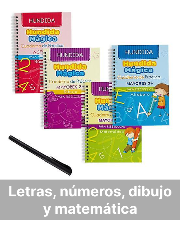 Cuaderno caligrafía Hundida Mágica